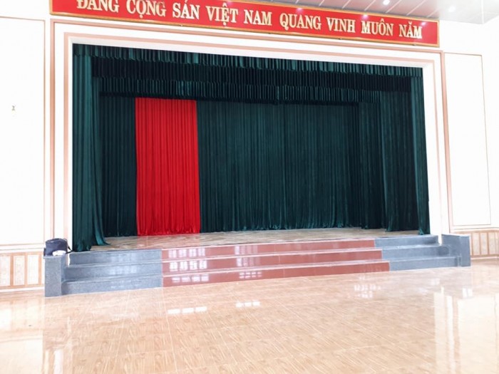Phông Hội Trường Vải Nhung